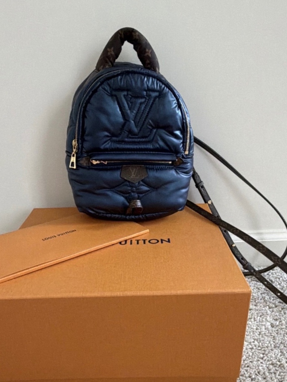 Louis vuitton palm spring mini blue